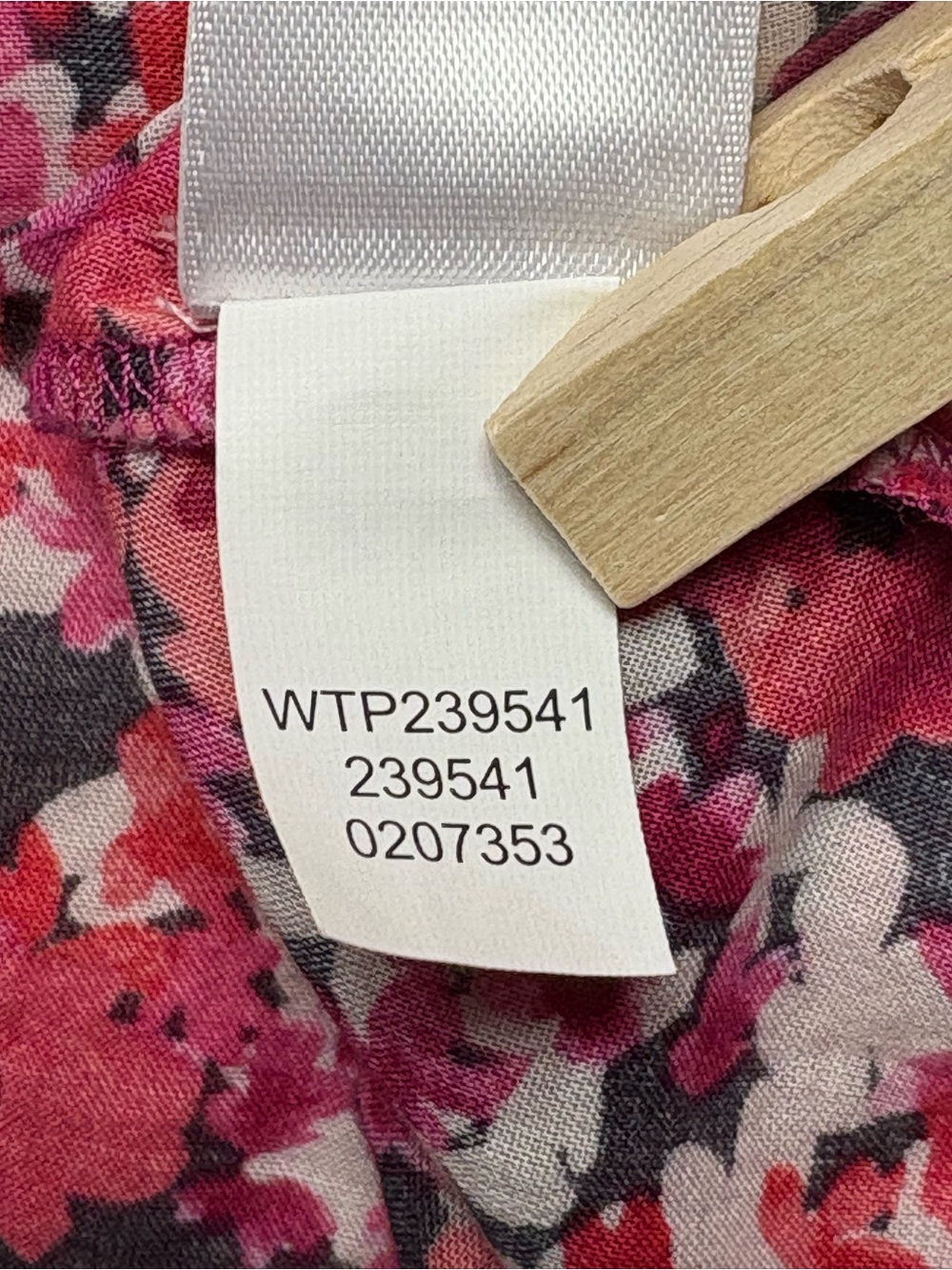 J Jill Floral Long Sleeve Button Up Cotton Voile Blouse Shirt Pink Red L - Picture 11 of 11
